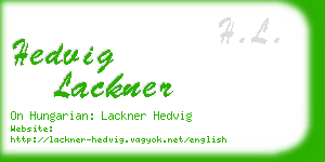 hedvig lackner business card